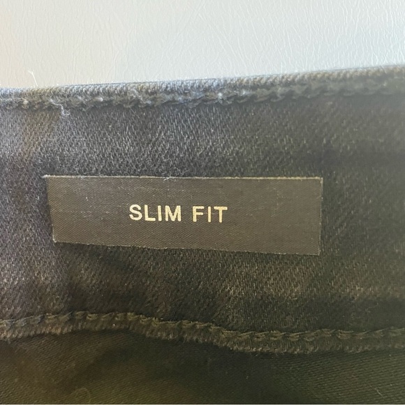 Judy Blue Black Beauty Slim Fit Jeans - Size 14W - Released Hem Rolled - Black - Picture 9 of 15